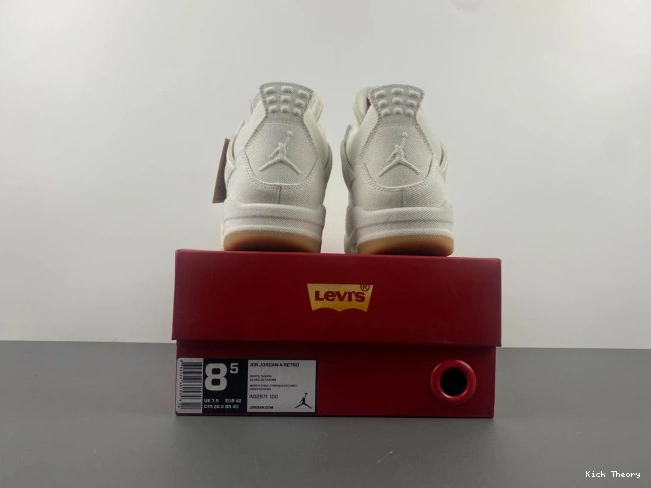Kick Theory x Jordan Levi's 'White' 4 Air AO2571-100 0628